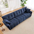 Modern Sofa & Pillows, Textured Cover, High Rebound Cushions by HouseOfZazla