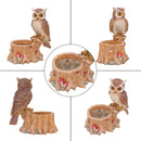 Decorative Owl Garden Planter Pot on Branch by HouseOfZazla