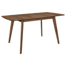 Rectangular Dining Table With Butterfly Leaf - Walnut by HouseOfZazla
