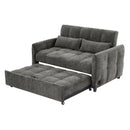 Loveseat Sofa Pull-Out Bed With Adjustable Backrest, 3 USB Ports And 2 Lumbar Pillows For Living Room by HouseOfZazla