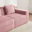 Armless Sofa With Pillow - Pink