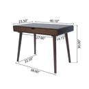 Writing Desk with Large Drawers, Computer Table for Home Office Workspace or Entryway by HouseOfZazla