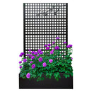 Metal Planter Box with Trellis 70.9in H x 43.3in W x 15.8in D by HouseOfZazla