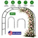 Adjustable Metal Garden Arch for Climbing Plants - 7.87ft Tall