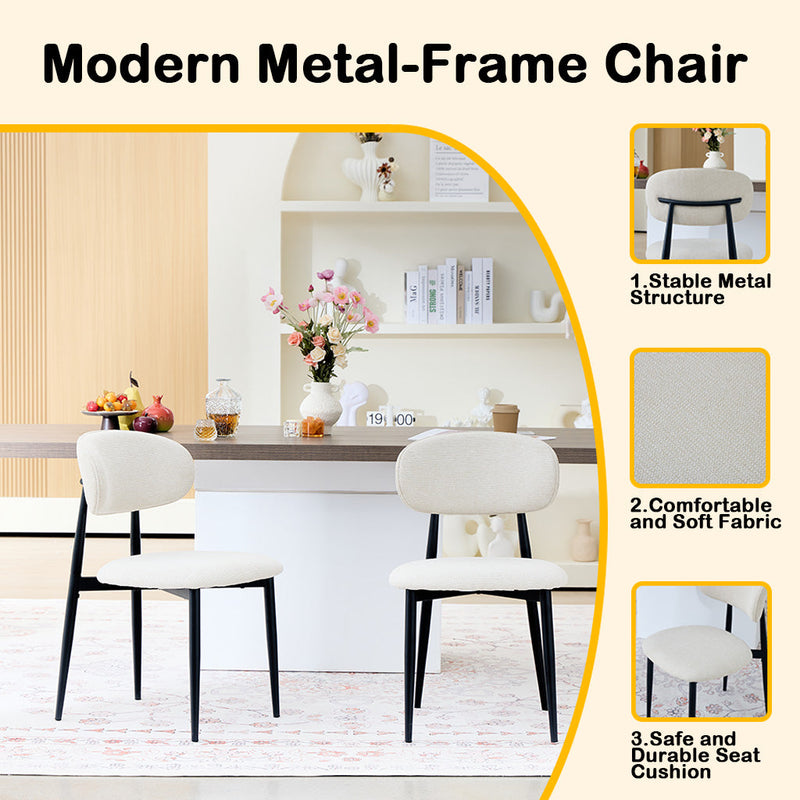 Fabric Dining Chairs, Upholstered Side Chairs, photo 2 of 2