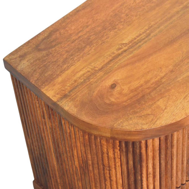 Solid Wood Ribbed Bedside Table, photo 8 of 10