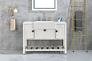 24" L x 19" W with White Sink Vanity Sinks Farmhouse/Apron Front
