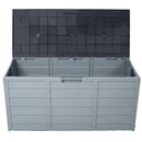 All Weather UV Pool Deck Box Storage Shed Bin with Wheels by HouseOfZazla