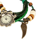 Bohemian Angel Wing Leather Watch