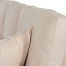 3 Seat Streamlined Sofa with Removable Back and Seat Cushions and 2 pillows, for Living Room, Office, Apartment