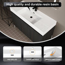 Freestanding Bathroom Vanity With Resin Sink And Storage Cabinet by HouseOfZazla