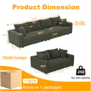 4 Seat Modern Comfy Upholstered Sofa Cloud Couch
