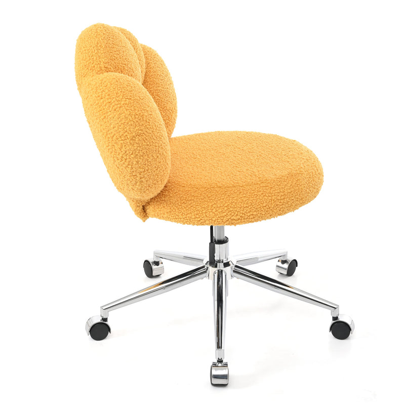 360Swivel Height Adjustable,Swivel Chair,Teddy fabric,home office chair