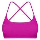 Cross Back Padded Sports Bra with Removable Pads by LJGDeals