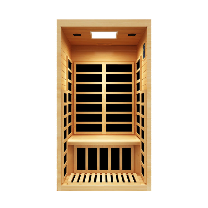 Peak Saunas Olympus 1-Person FAR Infrared Sauna with Smart WiFi App Control