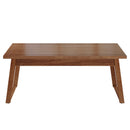 55" Wood Computer Desk, Mid-Century Modern Study Writing Table with Drawer