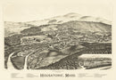 Vintage Map of Housatonic, Massachusetts 1890