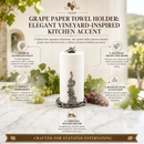 Grape Paper Towel Holder by Arthur Court Designs
