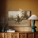Victorian Lady Riding a Top-Hat T-Rex