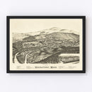 Vintage Map of Housatonic, Massachusetts 1890