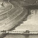 Vintage Map of Nantasket Beach, Massachusetts 1879