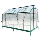 Polycarbonate house, Heavy Duty Outdoor Aluminum Walk-In House Kit With Rain Gutter, Vent And Door For Backyard Garden by HouseOfZazla