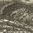 Vintage Map of Huntington, Massachusetts 1886