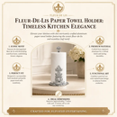 Fleur-De-Lis Paper Towel Holder by Arthur Court Designs