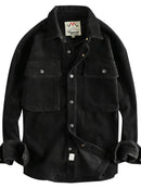 Corduroy Button Up Long Sleeve Jacket