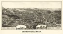 Vintage Map of Leominster, Massachusetts 1886