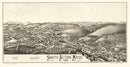 Vintage Map of South Acton, Massachusetts 1886