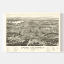 Vintage Map of South Weymouth, Massachusetts 1885