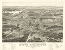 Vintage Map of South Weymouth, Massachusetts 1885