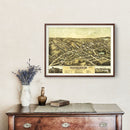Vintage Map of Spencer, Massachusetts 1877