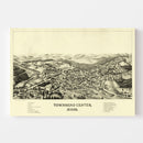 Vintage Map of Townsend Center, Massachusetts 1889
