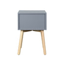 Side Table With 2 Drawer, Mid-Century Modern Storage Cabinet For Bedroom by HouseOfZazla