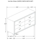 Kennedy - 6 Drawer Dresser