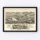 Vintage Map of Maynard, Massachusetts 1879