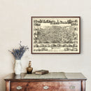 Vintage Map of Milford, Massachusetts 1888