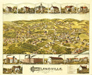 Vintage Map of Highlandville, Massachusetts 1887