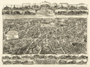 Vintage Map of Newton Centre, Massachusetts 1897