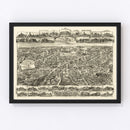 Vintage Map of Newton Centre, Massachusetts 1897