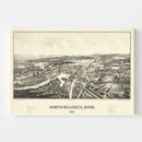 Vintage Map of North Billerica, Massachusetts 1887