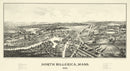 Vintage Map of North Billerica, Massachusetts 1887