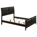 Full Panel Bed With Tufted Headboard Frame - Brown by HouseOfZazla
