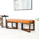 Riley - Bench - Brown / Rustic / Tan