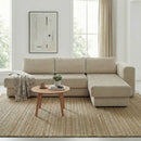 L-Shaped Modular Sofa With Double Layer Cushion by HouseOfZazla