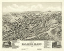 Vintage Map of Palmer, Massachusetts 1879