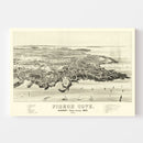 Vintage Map of Pigeon Cove, Massachusetts 1886