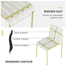 4 Piece Set Of Modern Color Block Designed Single Chairs With Long Table by HouseOfZazla